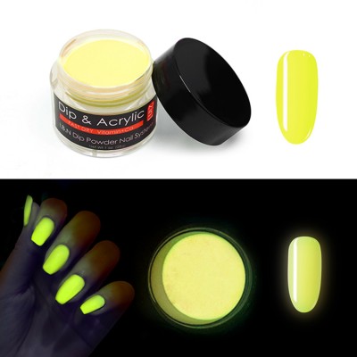 Fashion electroluminescent phosphor powder el 12 colors nail art fluorescence acrylic