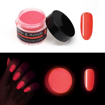 10 Colors Nail Art Fluorescence Luminous Glow Nail Neon Acrylic Powder