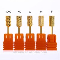 1pcs Gold Carbide Smooth Nail Drill Bit Electric Drill Accessories Manicure Nail Art Tool