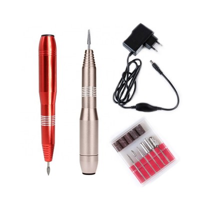 professional manicure pedicure micromotor portable electric nail drill polishing machine with drilling bits